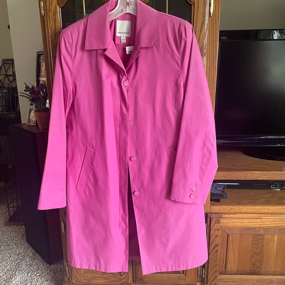 Anne Klein Spring Knee Length Rain Jacket - image 1
